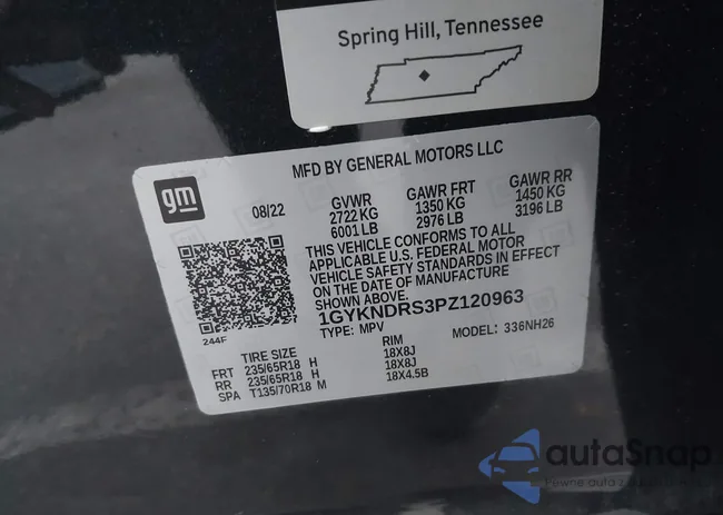 1GYKNDRS3PZ120963: 43749028