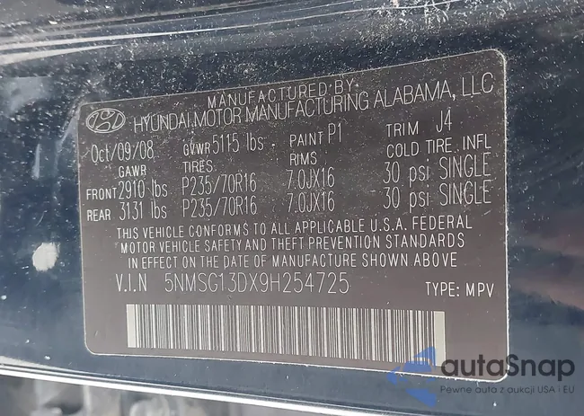 5NMSG13DX9H254725: 43749418