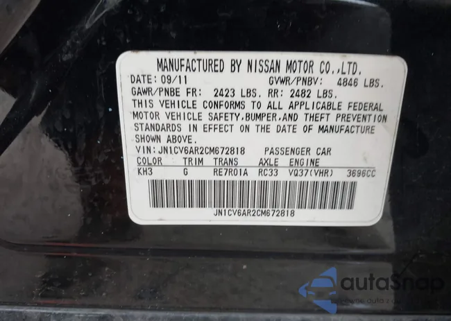 JN1CV6AR2CM672818: 43749509