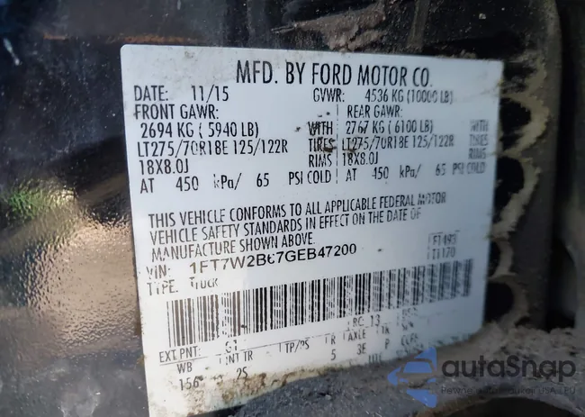 1FT7W2B67GEB47200: 43748793