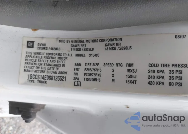 1GCCS14E988126521: 43748876