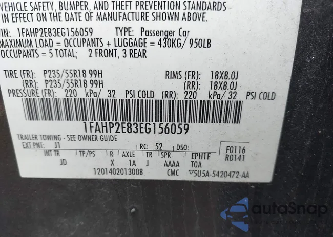 1FAHP2E83EG156059: 43748902