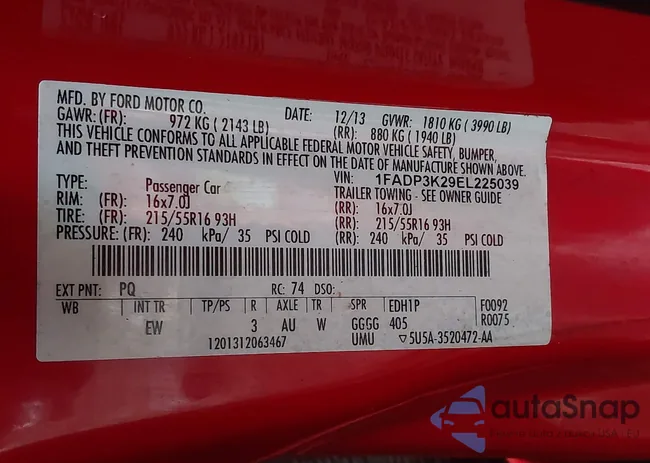 1FADP3K29EL225039: 43750058