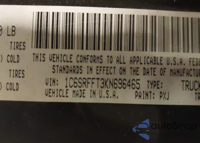 1C6SRFFT3KN696465: 43750168