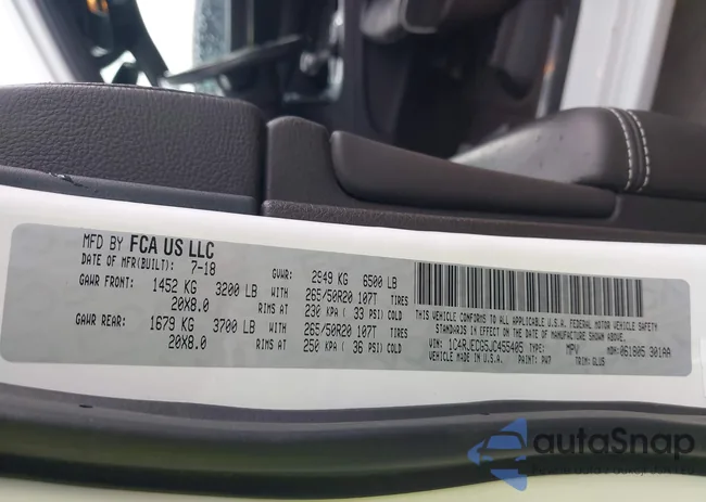 1C4RJECG5JC455405: 43750205