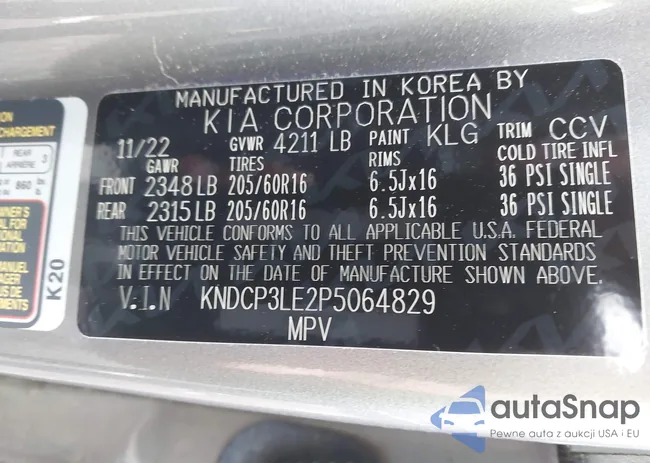 KNDCP3LE2P5064829: 43750358