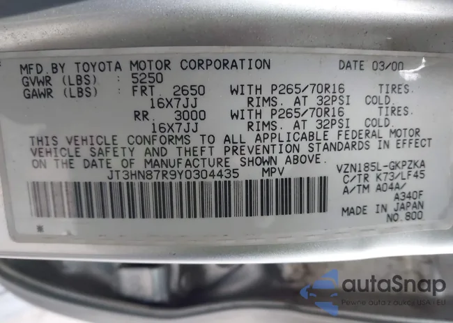 JT3HN87R9Y0304435: 43751059