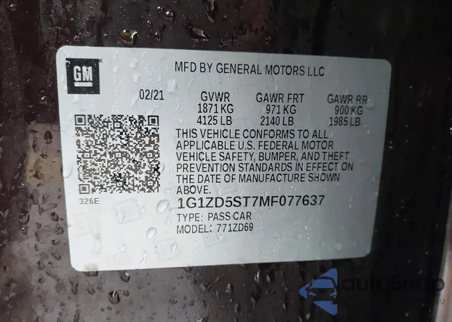 1G1ZD5ST7MF077637: 43751069