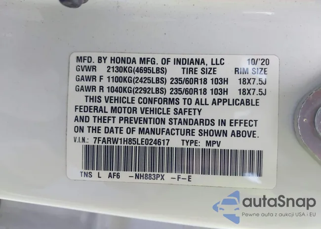 7FARW1H85LE024617: 43751165