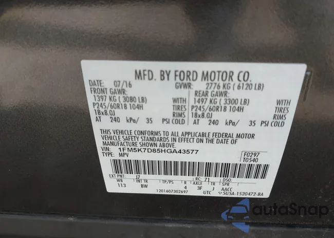 1FM5K7D85HGA43577: 43751216