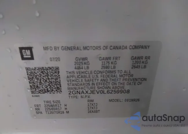 2GNAXJEV0L6259908: 43751353