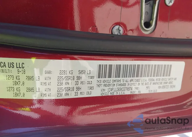 1C4PJLDB3KD270974: 43751471