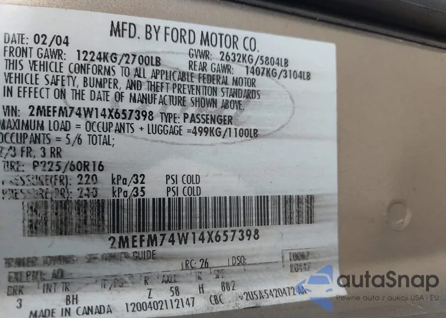 2MEFM74W14X657398: 43751017