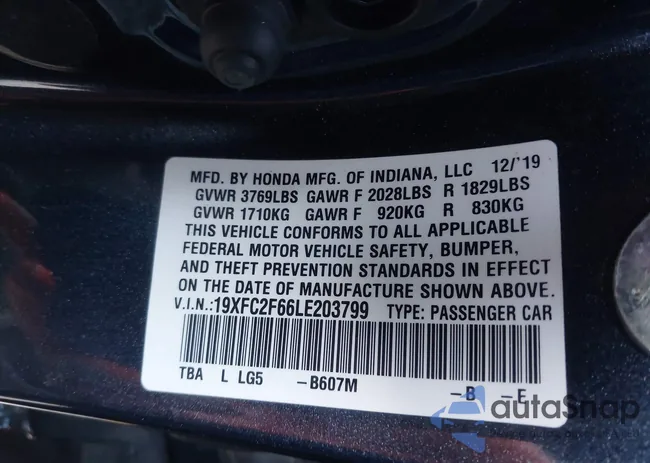 19XFC2F66LE203799: 43752048