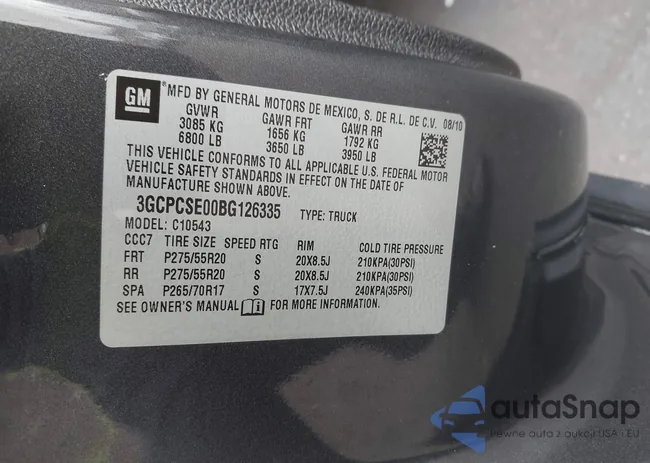 3GCPCSE00BG126335: 43752268