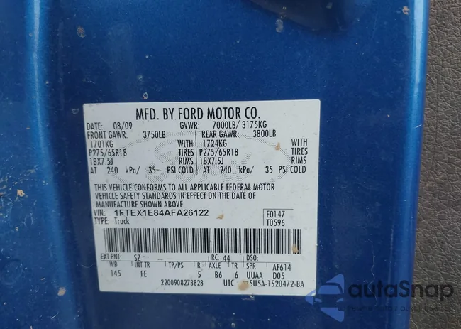 1FTEX1E84AFA26122: 43752282