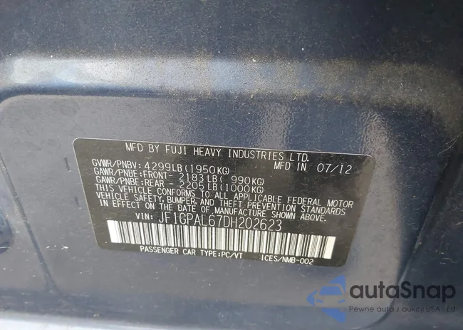 JF1GPAL67DH202623: 43751639