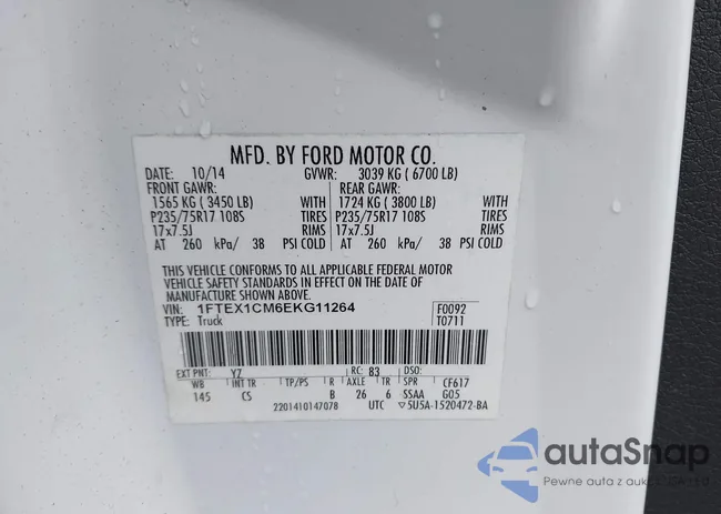 1FTEX1CM6EKG11264: 43751662