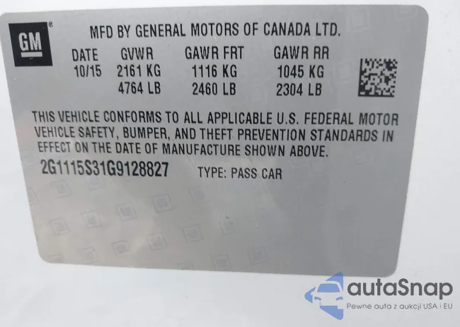 2G1115S31G9128827: 43751676