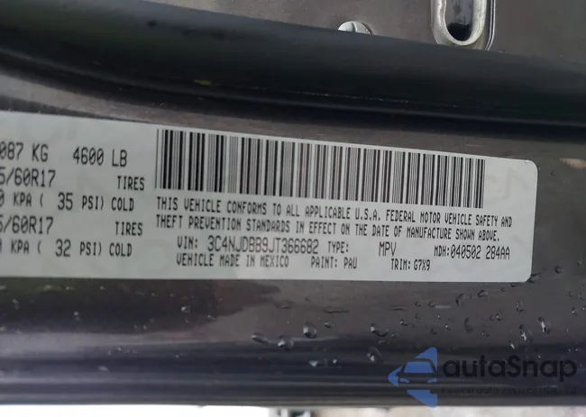 3C4NJDBB9JT366682: 43751921