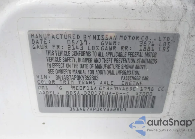 3N1AB7AP0KY352803: 43753424