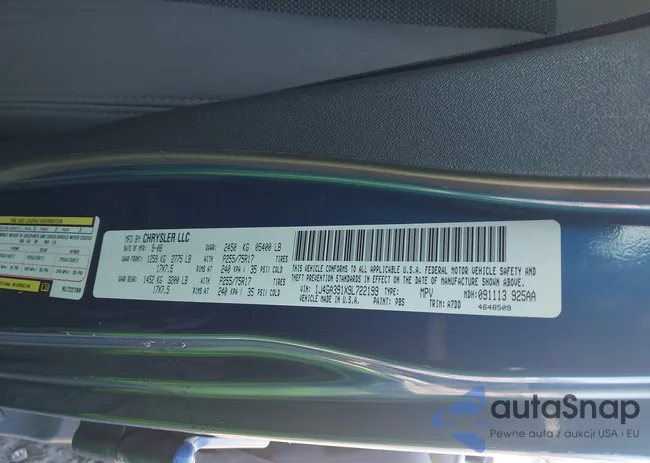 1J4GA391X9L722199: 43753549