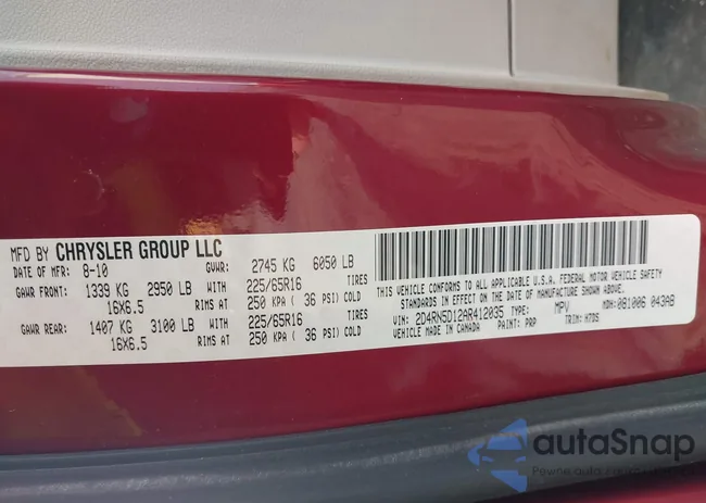 2D4RN5D12AR412035: 43752791