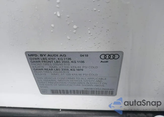 WA1BCCFS2JR035401: 43752912