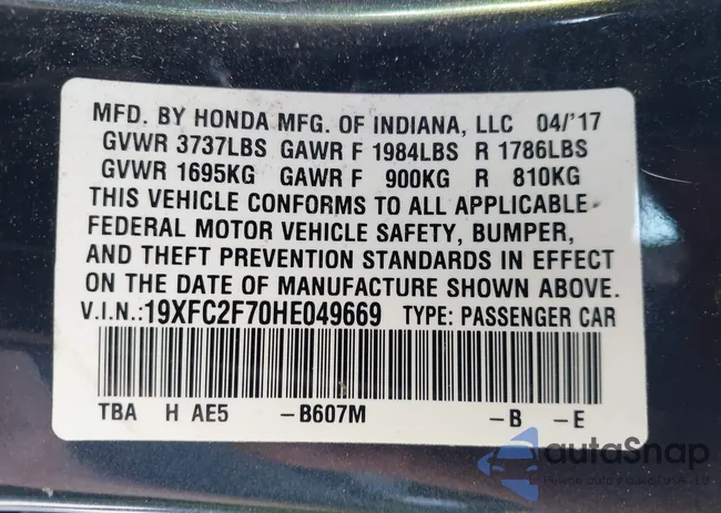 19XFC2F70HE049669: 43752913