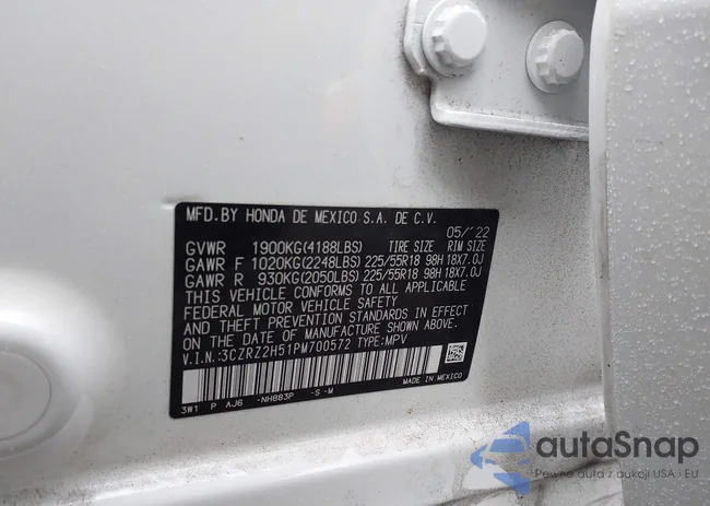 3CZRZ2H51PM700572: 43754170