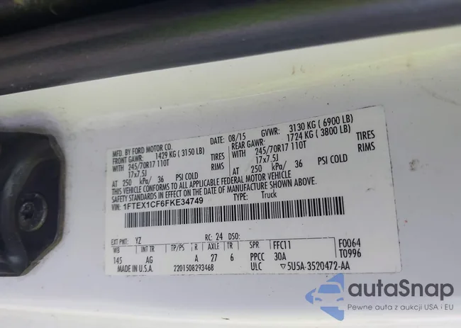 1FTEX1CF6FKE34749: 43754399