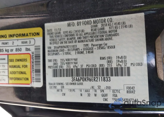 3FA6P0K96ER211833: 43754541