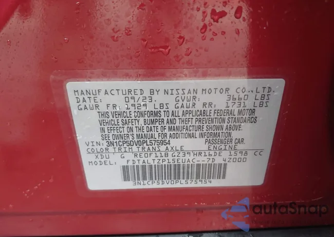 3N1CP5DV0PL575954: 43754566