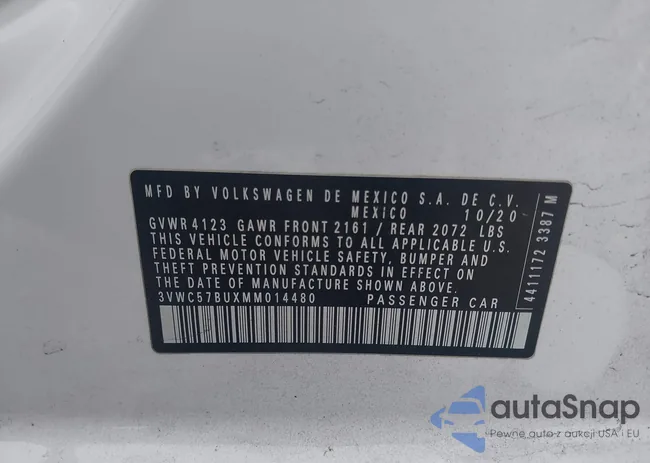3VWC57BUXMM014480: 43754579