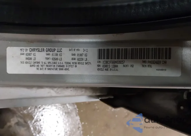 1C3BC1FG6BN539257: 43753693