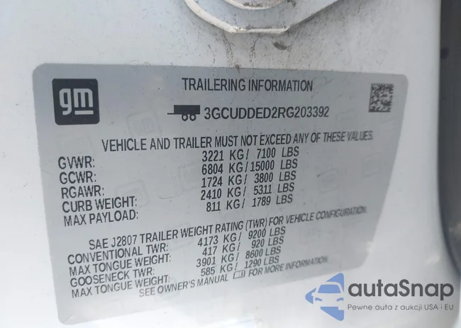 3GCUDDED2RG203392: 43753778