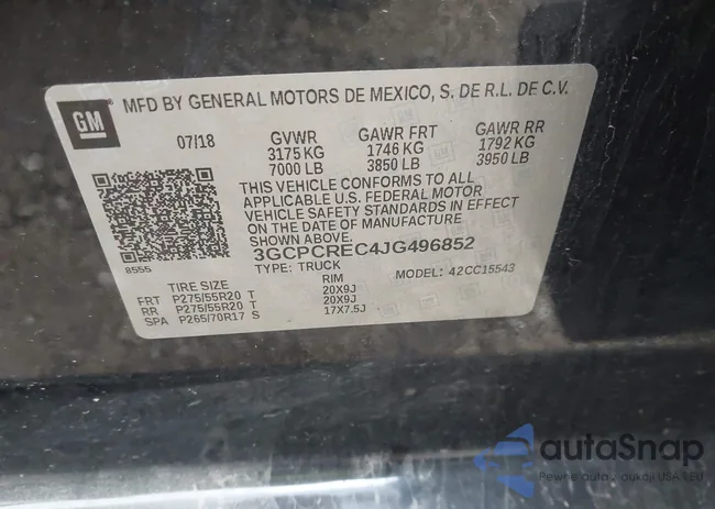 3GCPCREC4JG496852: 43753865