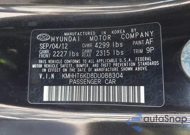 KMHHT6KD8DU088304: 43753959