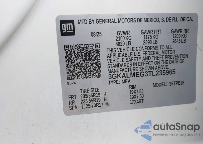 3GKALMEG3TL235965: 43755431