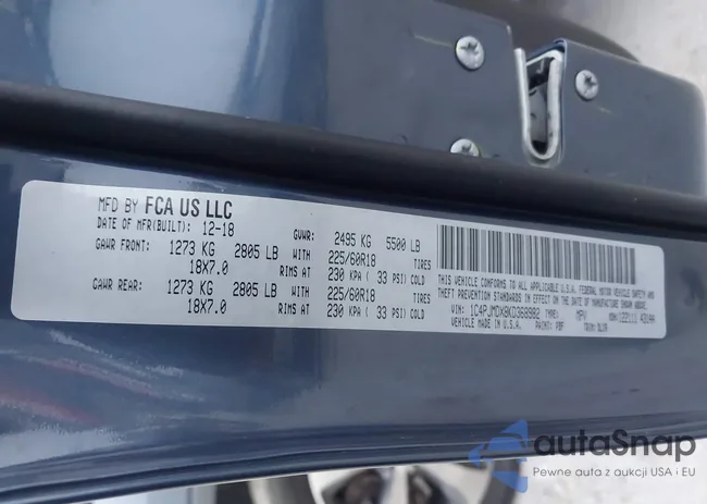 1C4PJMDX8KD368982: 43754653