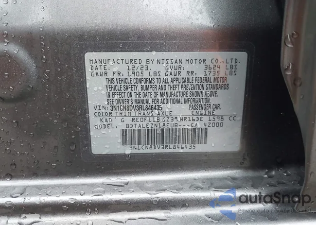 3N1CN8DV3RL846435: 43754709