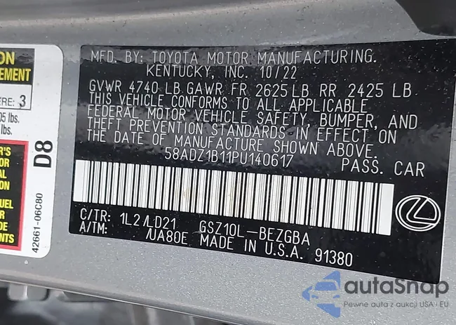 58ADZ1B11PU140617: 43754716