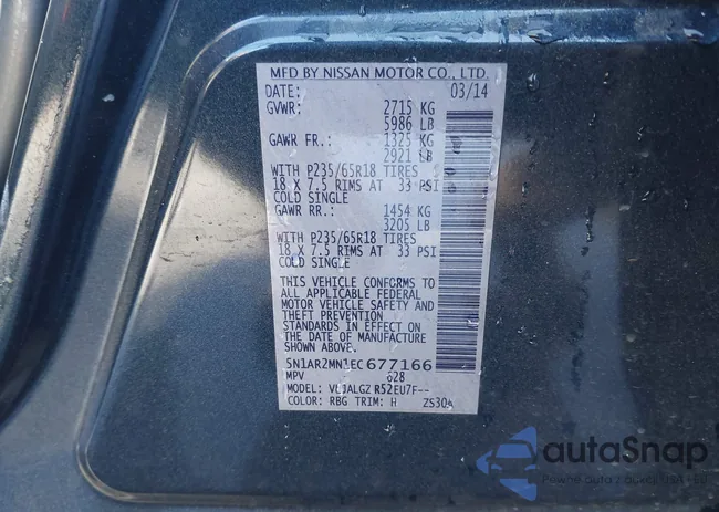 5N1AR2MN1EC677166: 43754772