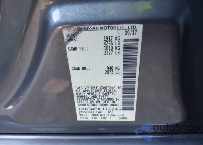 1N4AL3AP7JC116245: 43754870