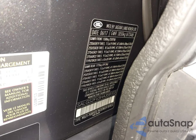 SALGS2FV3HA358103: 43756228