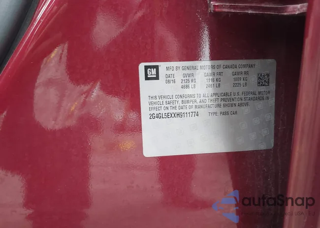 2G4GL5EXXH9111774: 43756479