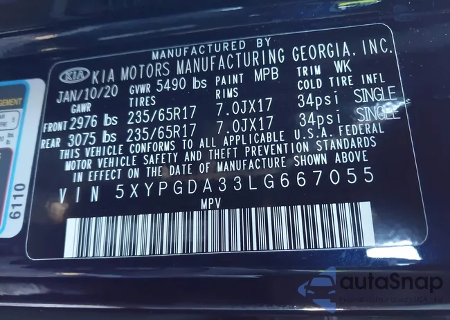 5XYPGDA33LG667055: 43756546