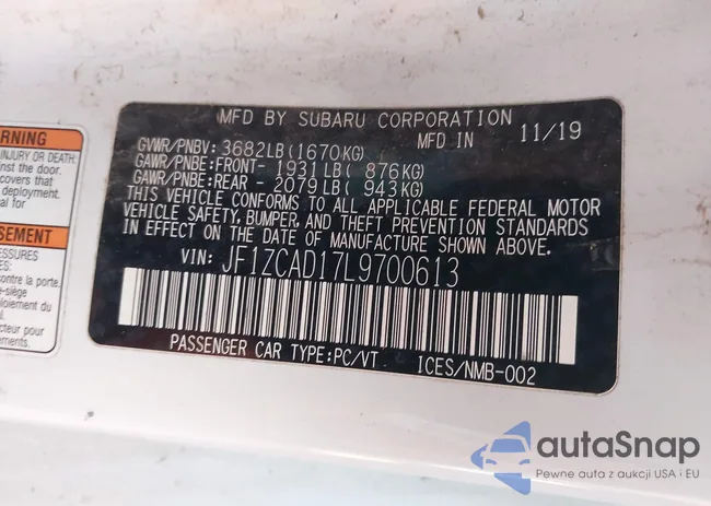 JF1ZCAD17L9700613: 43756552