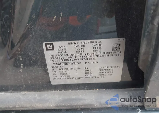 1GCGTDEN3H1238772: 43755638