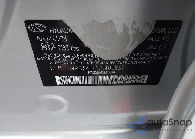 5NPD84LF1JH400865: 43755666